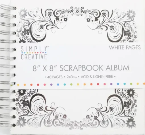 Dovecraft Simply Creative Leikekirja Valkoisilla Valilehdilla