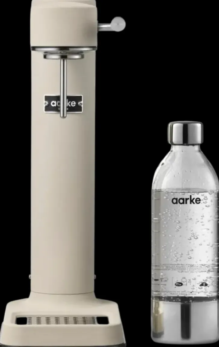 Aarke Carbonator 3 Hiilihapotuslaite, Sisaltaa Pullon, Beige