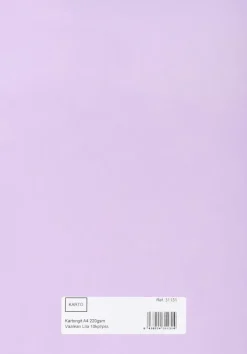 Askartelukartonki A4 220 Gsm Vaalean Lila10 Ark/Pss