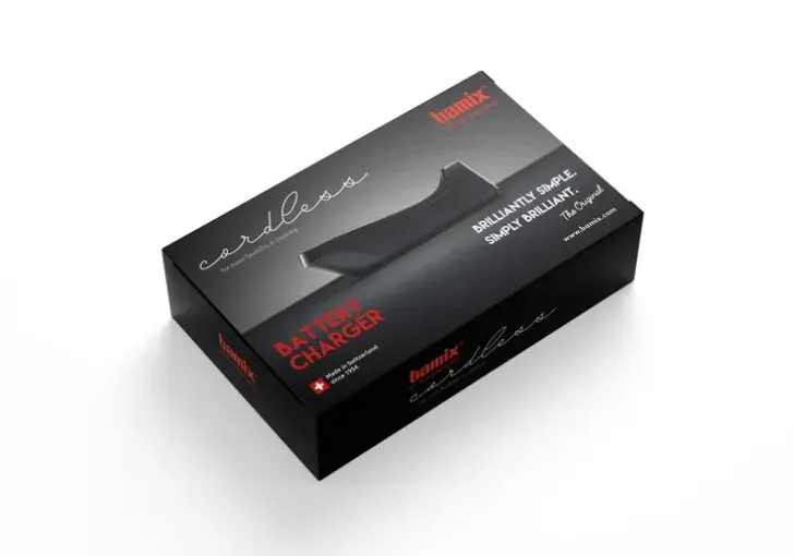 Bamix Cordless Ladattavan Sauvasekoittimen Akkulaturi, Musta