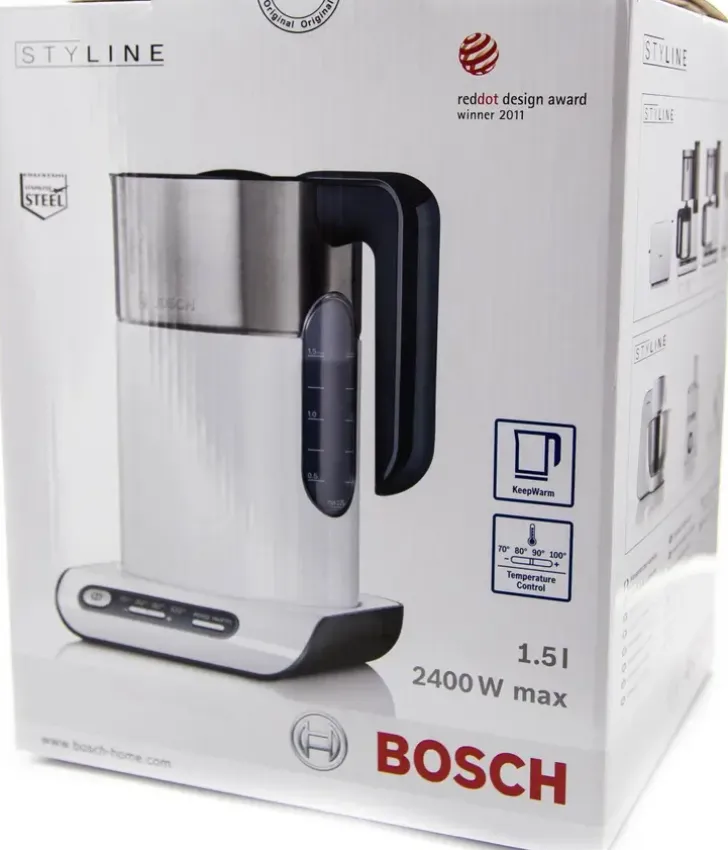 Bosch Vedenkeitin Styline Twk8611P Valkoinen