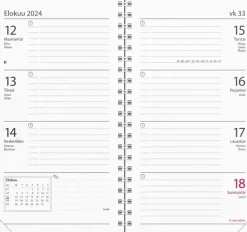 Burde Kalenteri 2024 Master Musta Muovikansi