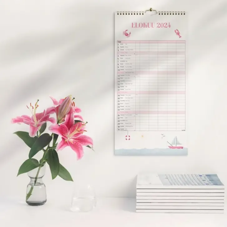 Burde Perhekalenteri 2024 Perhekalenteri Annie