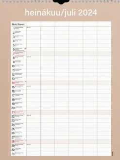 Burde Perhekalenteri 2024 Perhekalenteri Kateva