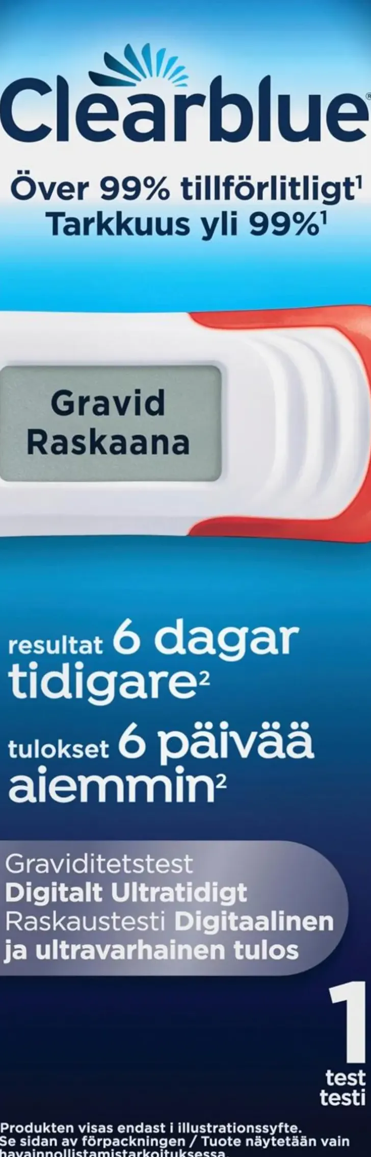 Clearblue Digital Ultra Early 1Kpl Raskaustesti