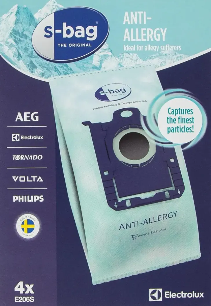 Electrolux Polypussi S-Bag Anti-Allergy E206S 4 Kpl