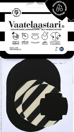 Fabpatch Vaatelaastari, Raita - Helppo, Hankaamalla Kiinnittyva Tekstiilien Korjauspaikka