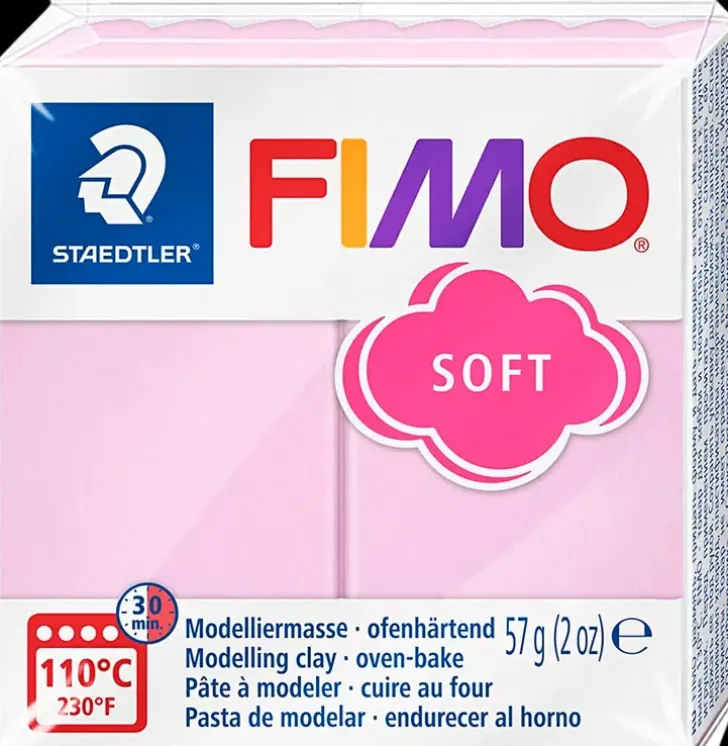 Fimo Muovailumassa Perusvari Light Pink 205 57G