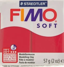 Fimo Soft Muovailumassa, Joulunpunainen, 57 G