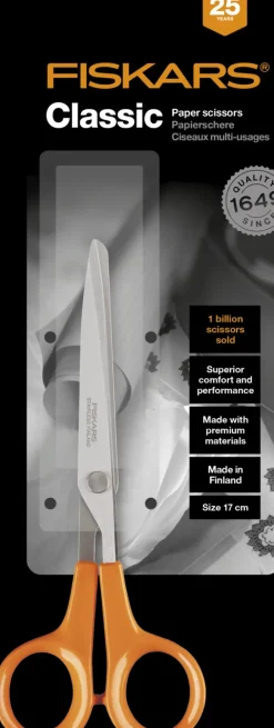 Fiskars Classic Paperisakset 17Cm