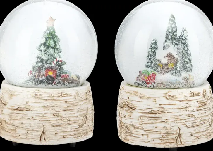 House Lumisadepallo Musiikilla Kuuset 15 Cm, Erilaisia