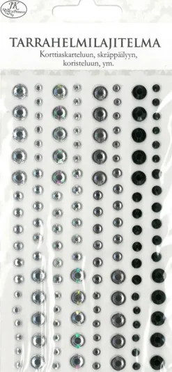 J.K. Primeco Glitterhelmilajitelma Tarralla Hopea/Musta