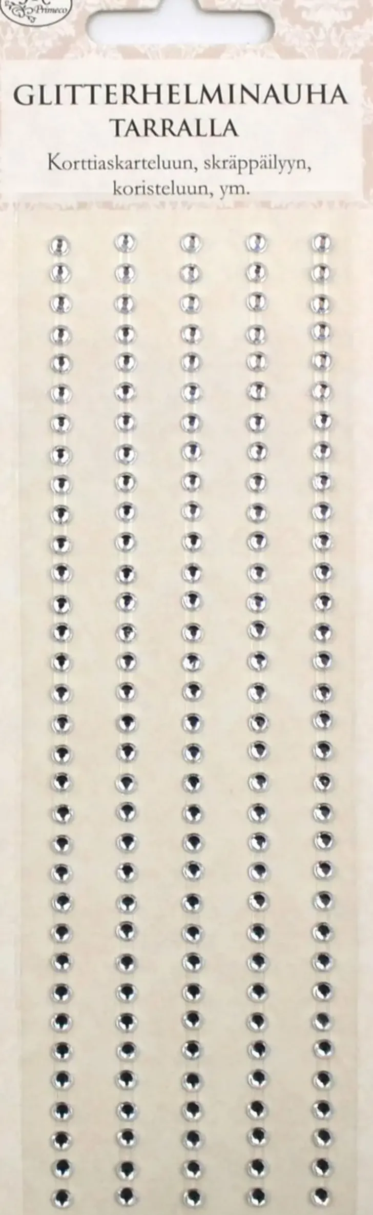 J.K. Primeco Glitterhelmitarranauha Kirkas