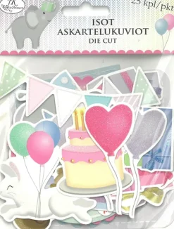 J.K. Primeco Isot Askartelukuviot Juhlivat Elaimet 25Kpl/Pkt