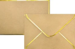 J.K. Primeco Kirjekuori C6 Kultafolio Uusioruskea 10Kpl