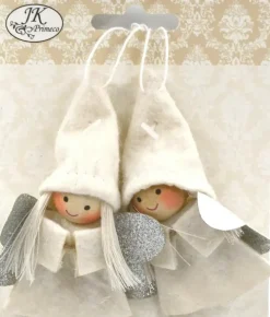 J.K. Primeco Koriste-Enkelit Valkoinen 2 Kpl