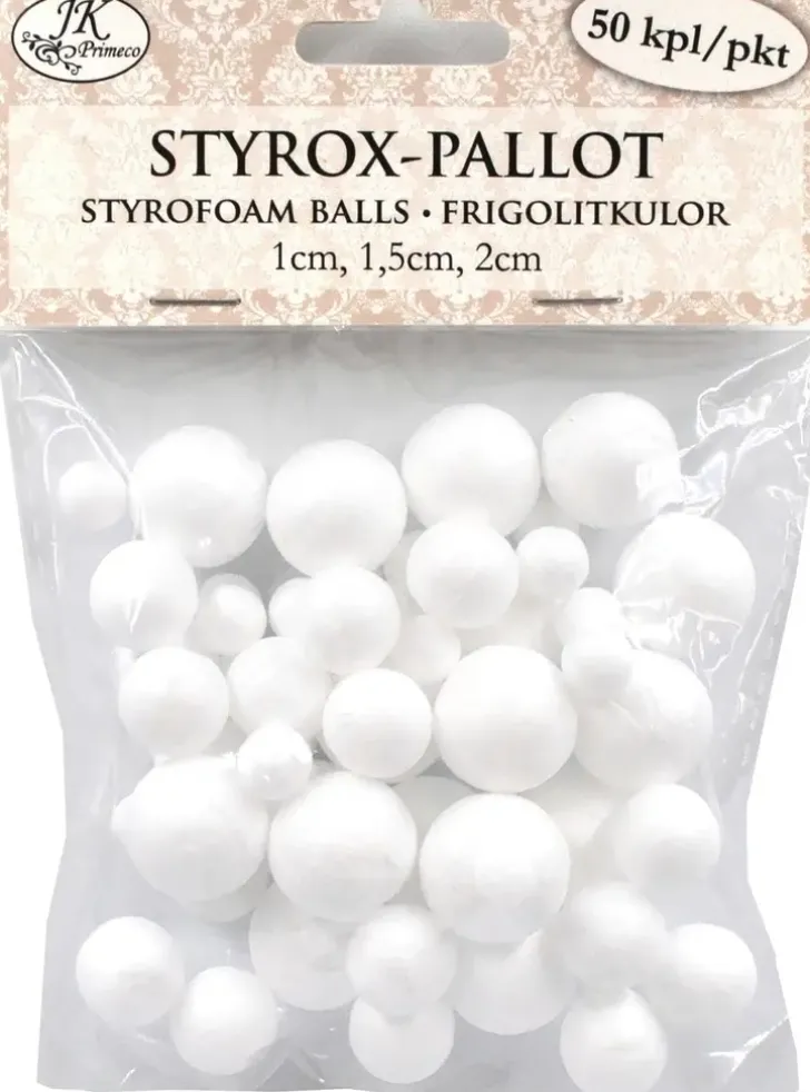 J.K. Primeco Styrox-Pallolajitelma 50 Kpl
