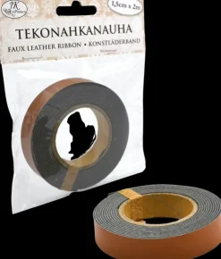 J.K. Primeco Tekonahkanauha 1,5 Cm X 2 M Ruskea