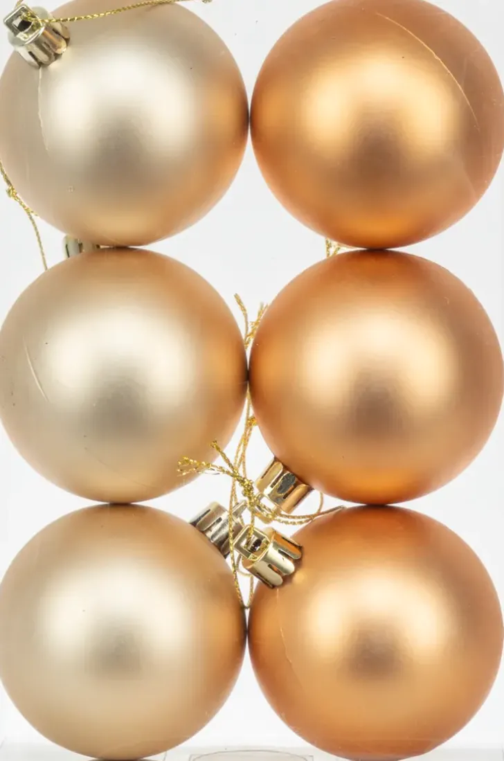 Joulupallo 6 Cm Matta 6 Kpl