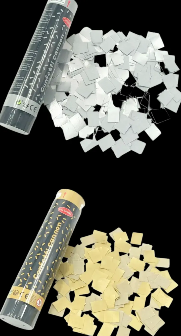 Konfettitykki Kulta / Hopea Lajitelma