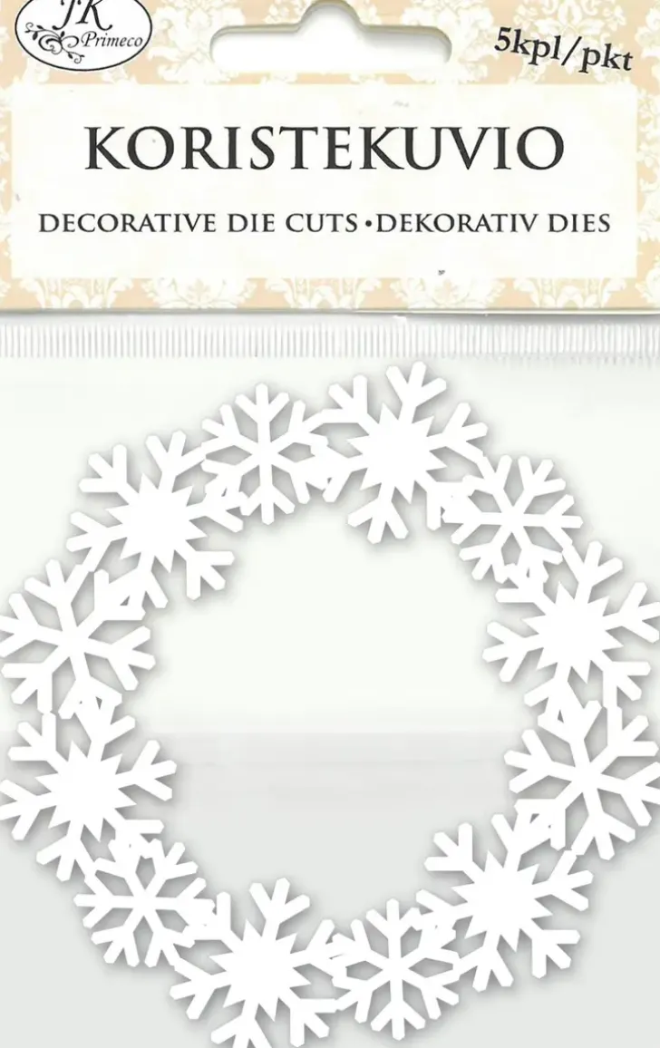 Koristekuvio Lumihiutalekranssi 5Kpl/Pkt