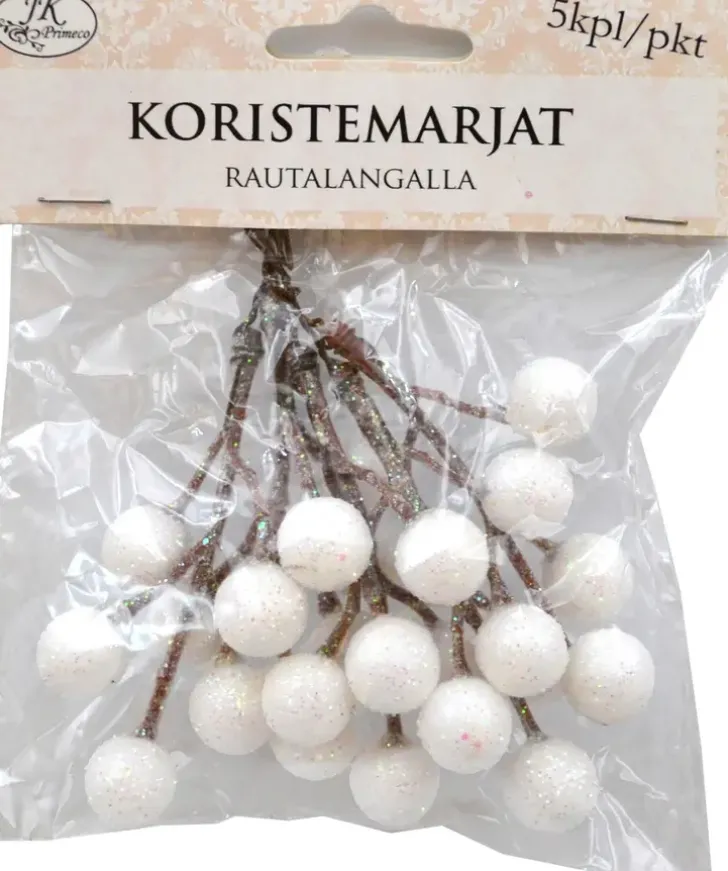 Koristemarjat Valkoinen 5Kpl/Pkt
