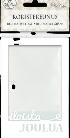 Koristereunus Iloista Joulua Valkoinen 5Kpl/Pkt