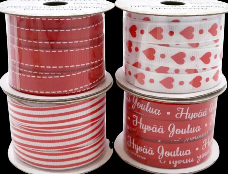 Kuvionauha Joulu Punainen 1Cm X 5M