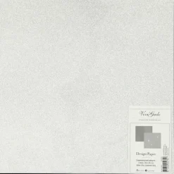Kuviopaperi, Hopea, 30,5X30,5 Cm, 120+128 G, 2 Ark/ 1 Pkk