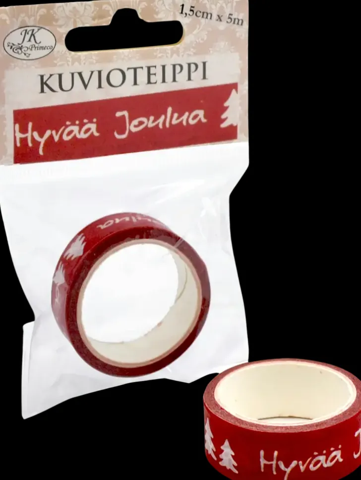 Kuvioteippi Punainen 1,5Cm X 5M