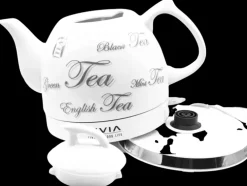 Livia Keraaminen Vedenkeitin 1,0 L Valkoinen