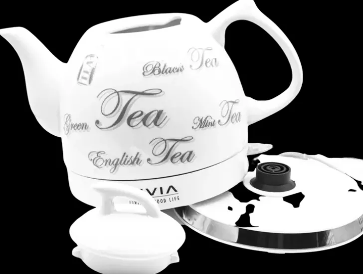 Livia Keraaminen Vedenkeitin 1,0 L Valkoinen