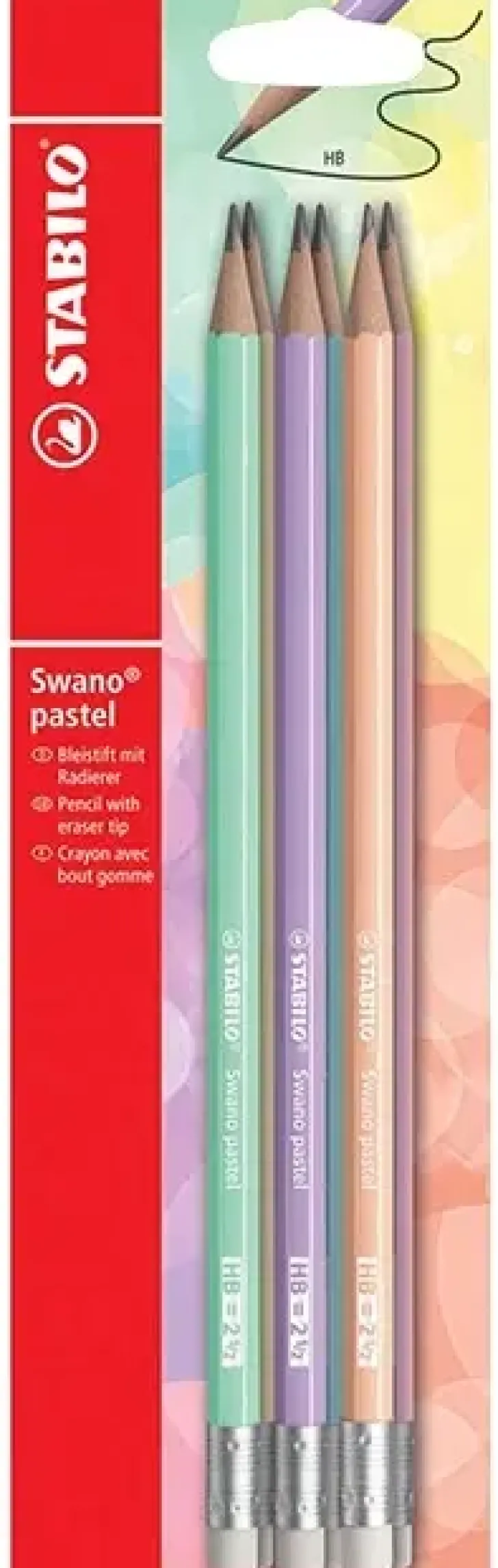 Lyijykynapakkaus Stabilo Swano 6 Kpl Pastelli