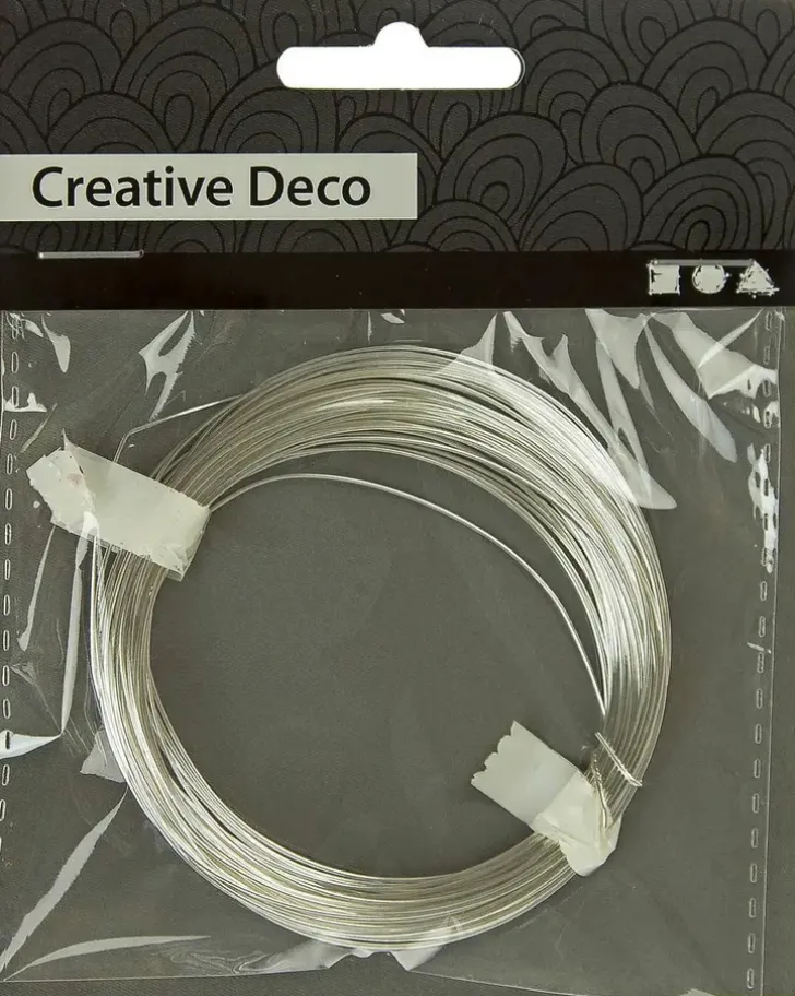 Nellen Metallilanka Hopea 0,6Mm X 10M
