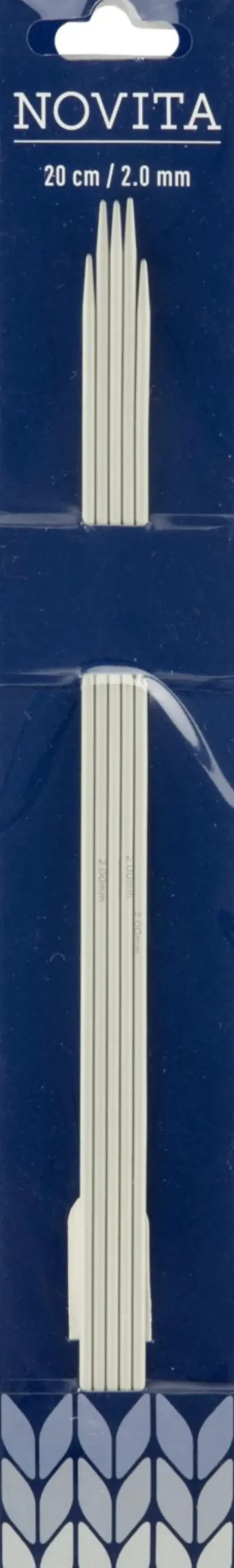 Novita Sukkapuikko 20Cm - 2Mm, Harmaa