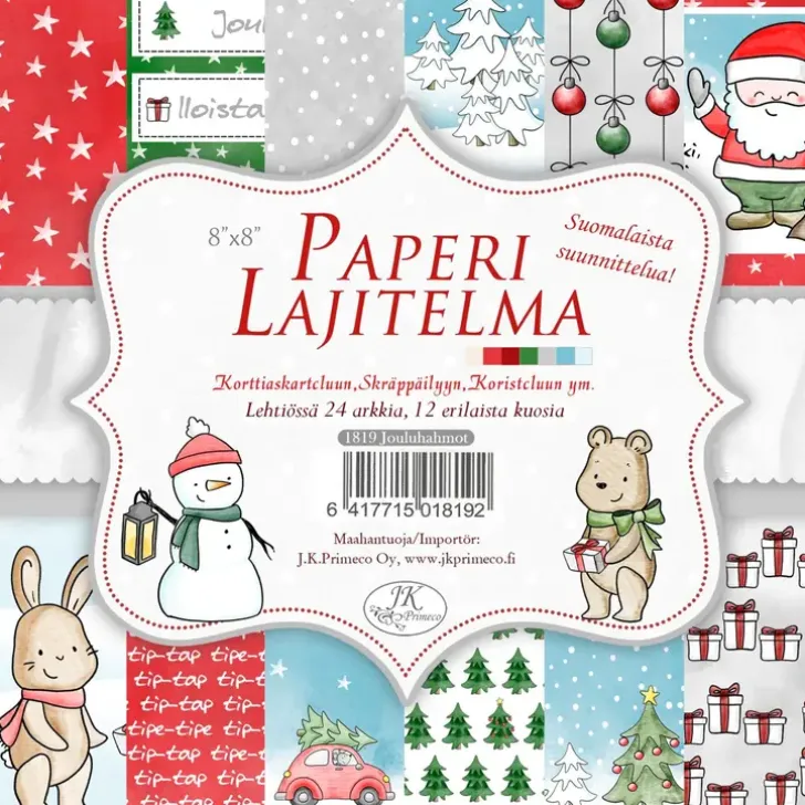 Paperilaj. Jouluhahmot 8X8