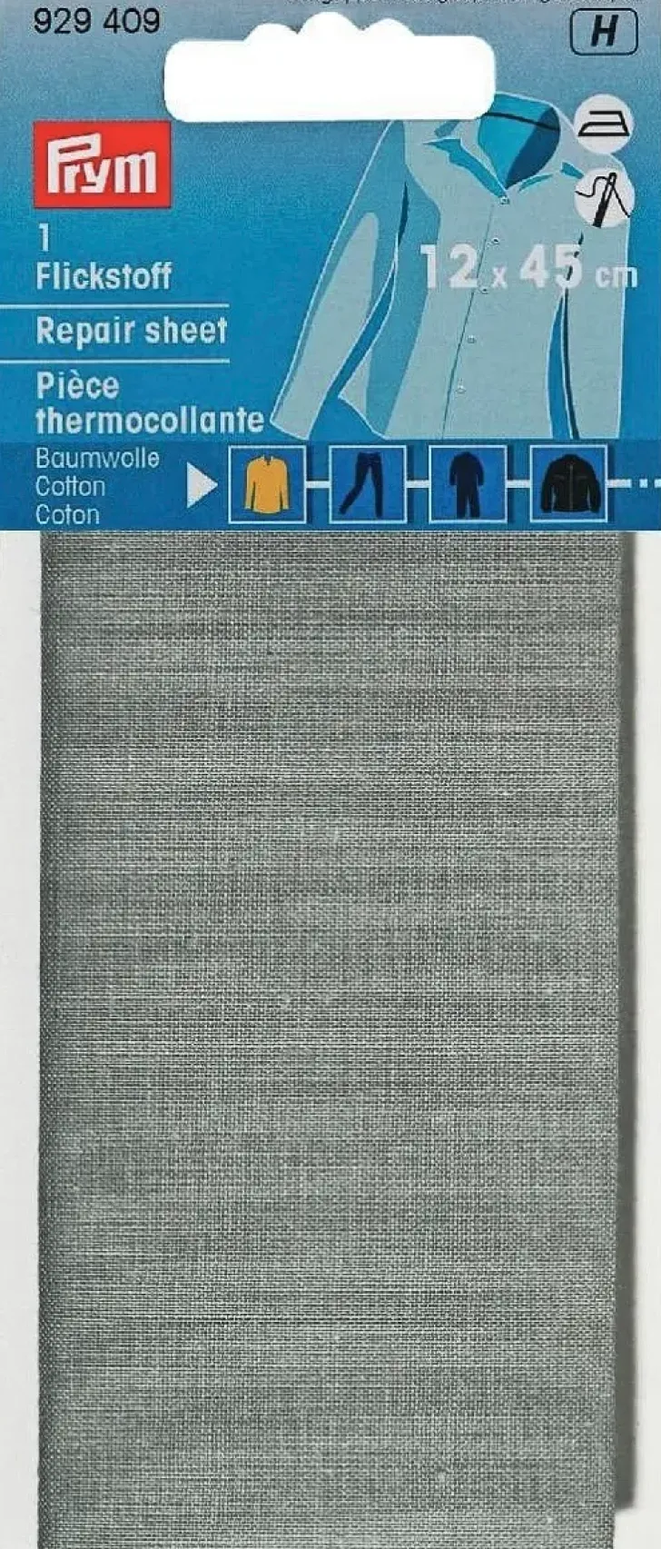 Prym Korjauspaikka Silitettava 12X45Cm Harmaa