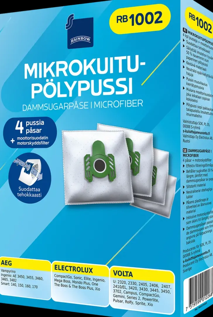 Rainbow Polypussi Rb1002 4Kpl + Moottorisuodatin