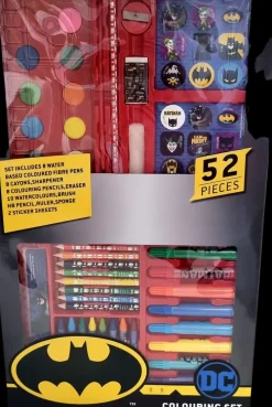 Ryhma Hau/Batman/My Little Pony 52 Os. Taidesalkkulajitelma, Sis. 8 Tussia, 8 Varikynaa, 8 Varivahaliitua, 10 Vesivarinappia, Sivellin, Teroitin, Pyyhekumi, Sieni, Hb Lyijykyna, Viivain, 2Tarra-Arkkia