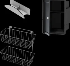 Siivouskomerosarja Lm 872: Lukittava Kemikaalikaappi + Sarjakori + Ylakaari Imuriletkulle