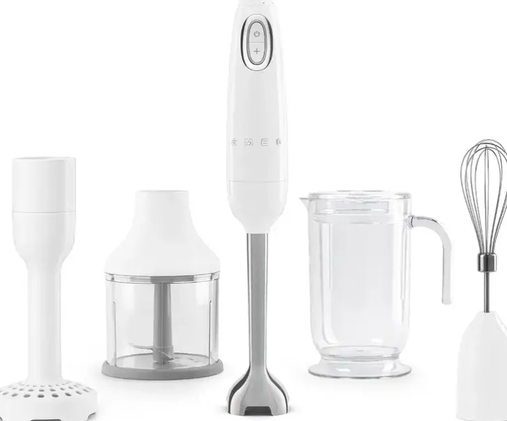 Smeg Sauvasekoitinsetti, Valkoinen