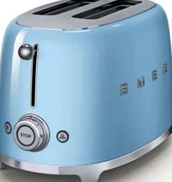 Smeg Tsf01Pbeu 2-Viipaleen Leivanpaahdin Pastellinsininen