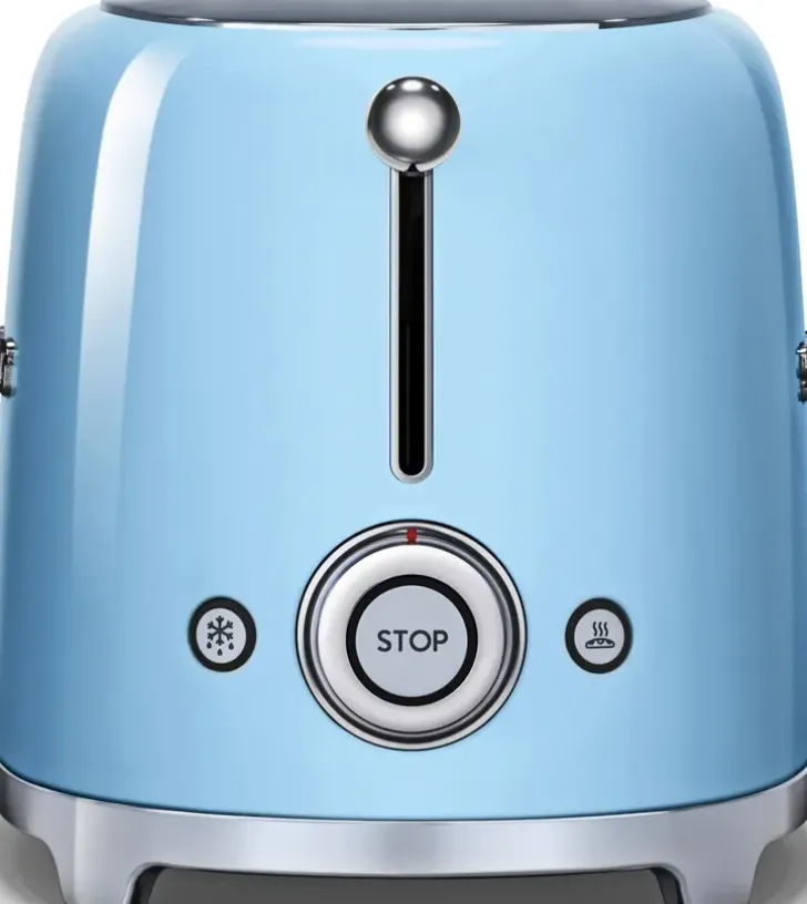 Smeg Tsf01Pbeu 2-Viipaleen Leivanpaahdin Pastellinsininen