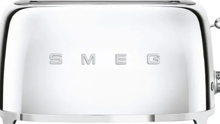 Smeg Tsf02Sseu 4-Viipaleen Leivanpaahdin Kiillotettu Teras