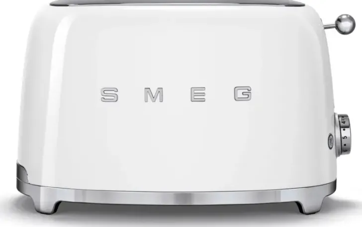 Smeg Tsf01Wheu 2-Viipaleen Leivanpaahdin Valkoinen