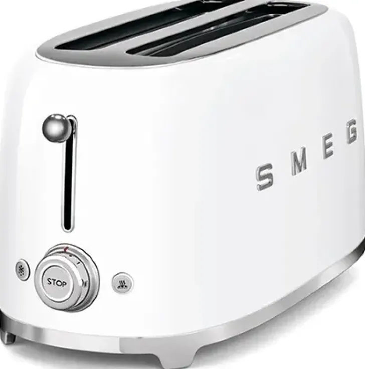 Smeg Tsf01Wheu 2-Viipaleen Leivanpaahdin Valkoinen