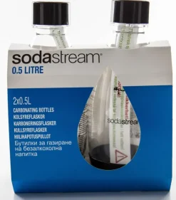 Sodastream Fuse -Juomapullo Musta 2X 0,5L