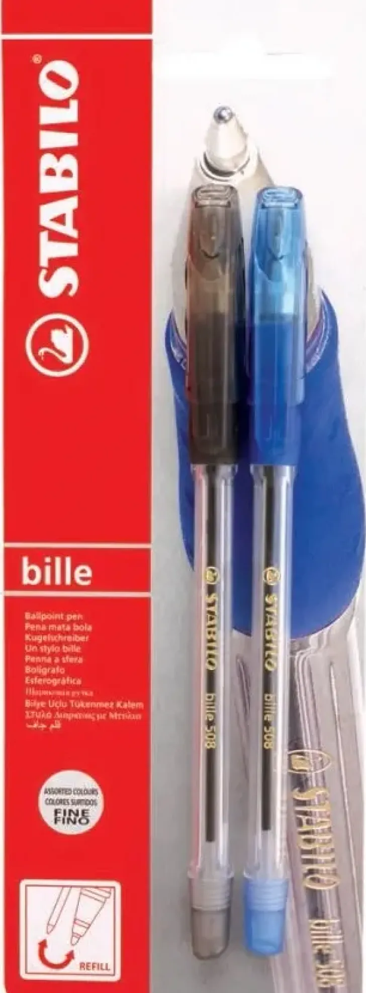 Stabilo Kuulakyna Bille Musta + Sininen