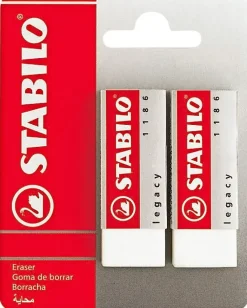 Stabilo Pyyhekumi Legacy Valkoinen 2Kpl