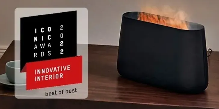 Stadler Form Ben Ilmankostutin Liekkiefektilla Musta